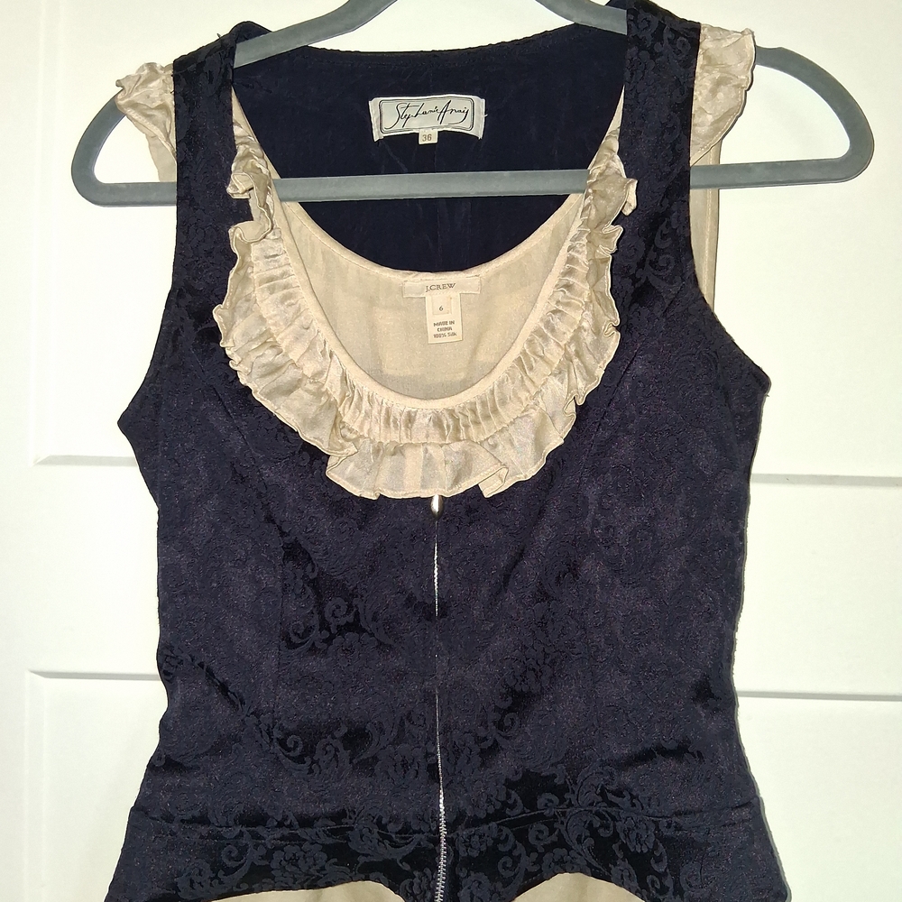 Vintage Jaquard Corset Vest
